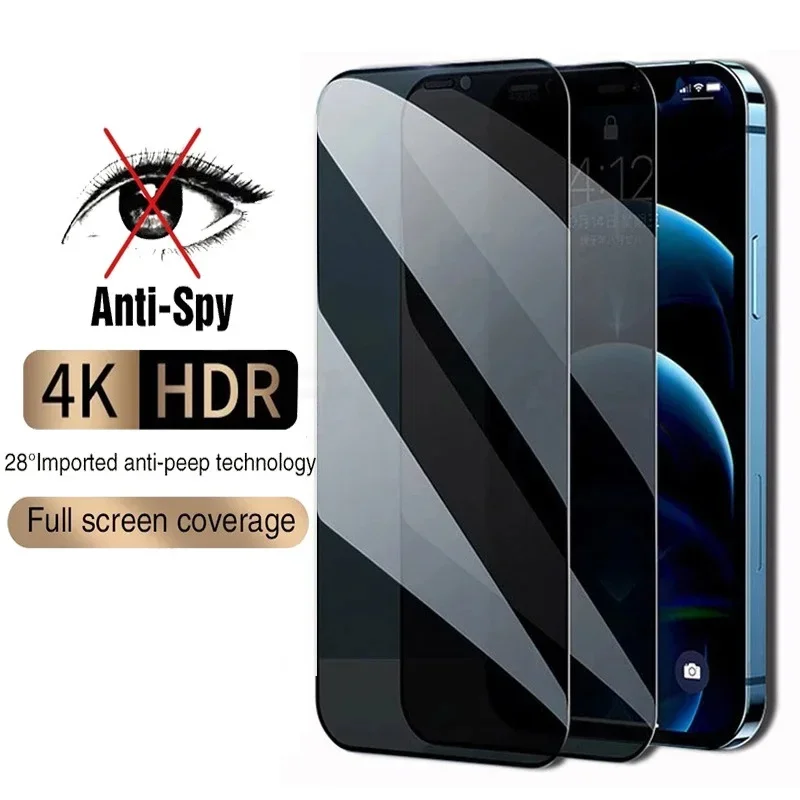 2PCS Full Cover Anti-Spy Screen Protector For iPhone 15 14 12 13 11 PRO MAX iPhone 7 8 Plus XS X XR Tempered Glass Privacy Glass
2PCS Full Cover Anti-Spy Screen Protector For iPhone 15 14 12 13 11 PRO MAX iPhone 7 8 Plus XS X XR Tempered Glass Privacy Glass