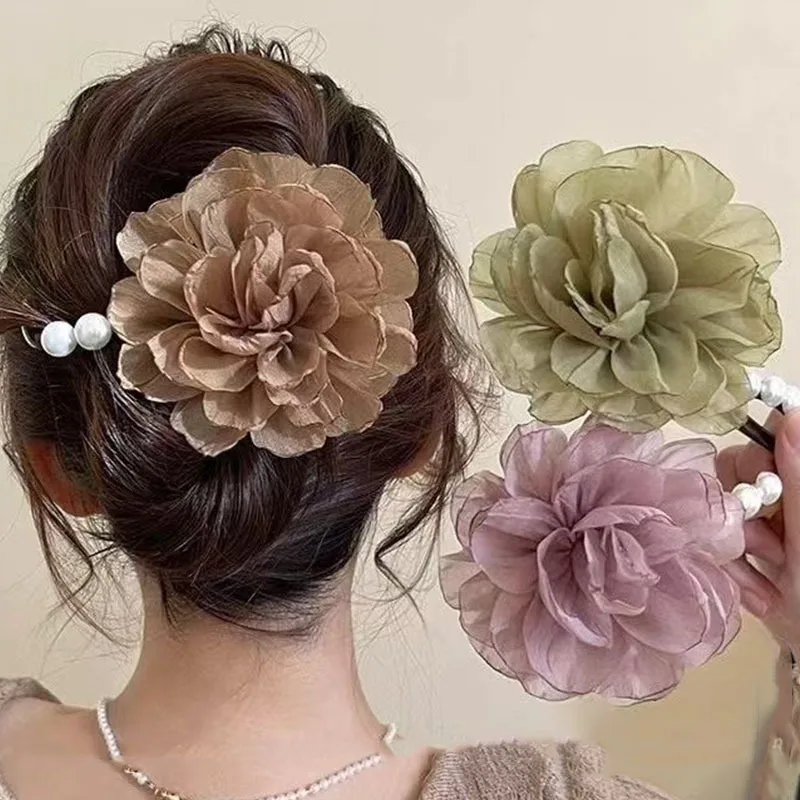 French Style Pearl Flower Hair Clip for Women Elegant Floral Barrette Non-Slip Grip Hairpin Bridal Wedding Party Accessories
French Style Pearl Flower Hair Clip for Women Elegant Floral Barrette Non-Slip Grip Hairpin Bridal Wedding Party Accessories