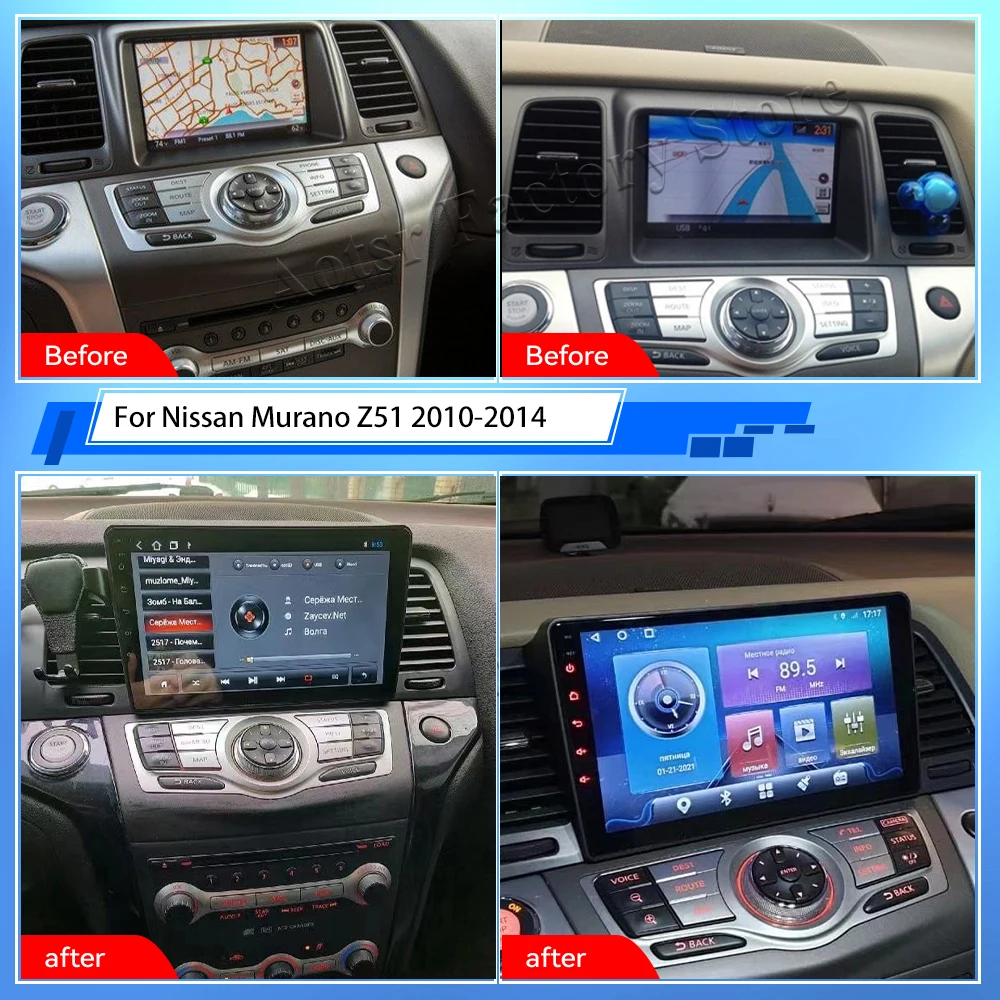 Android 12 6G+128G For Nissan Murano Z51 2010-2014 GPS Car Multimedia Player Headunit Audio Radio Navigtion Tape Recorder
Android 12 6G+128G For Nissan Murano Z51 2010-2014 GPS Car Multimedia Player Headunit Audio Radio Navigtion Tape Recorder