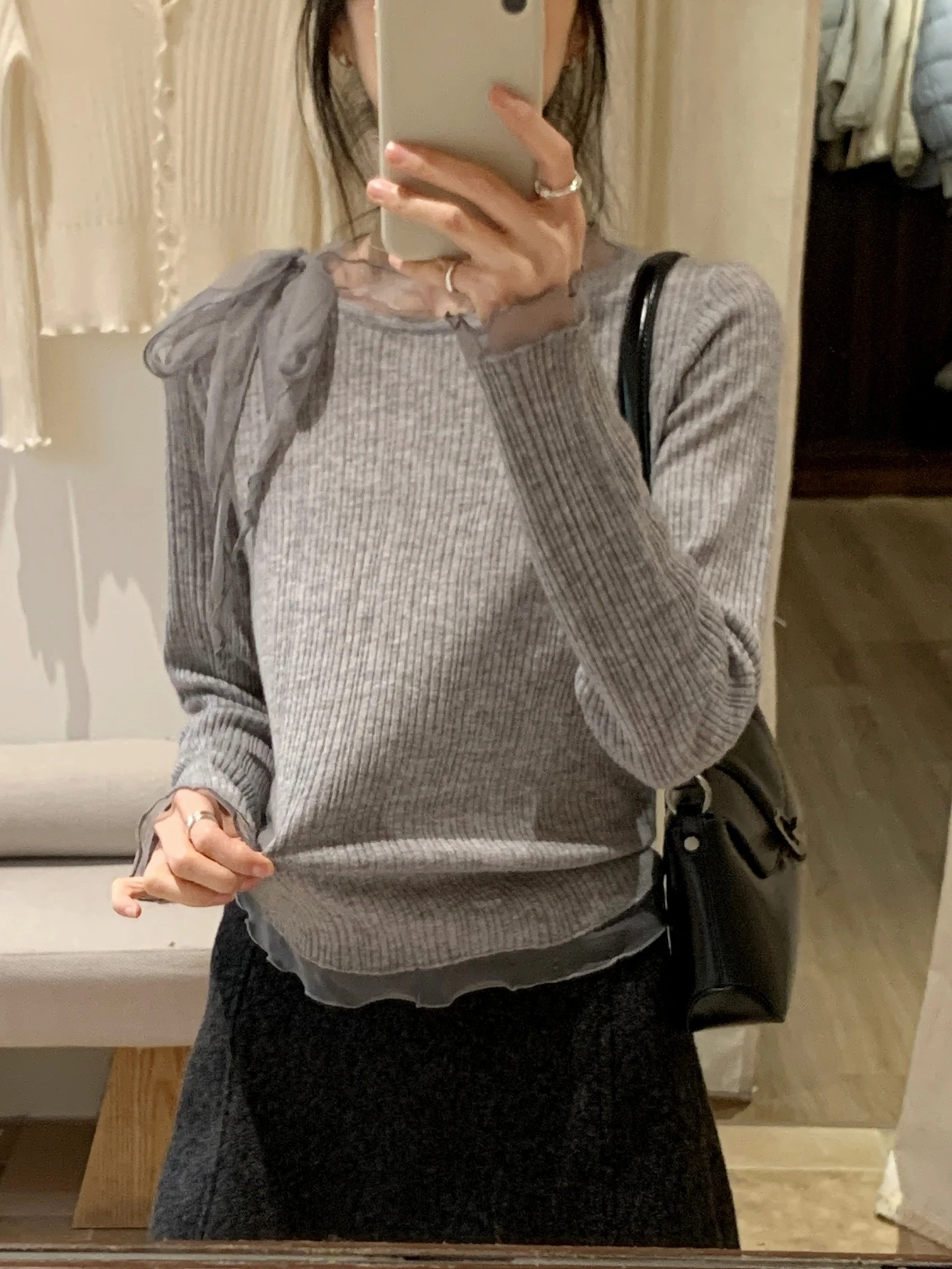 Korean Sle Women's Full Wool Knitted Sweater Me Splicing Slimming Versatile Inner Wear Base irt Top for Winter
Korean Sle Women's Full Wool Knitted Sweater Me Splicing Slimming Versatile Inner Wear Base irt Top for Winter
