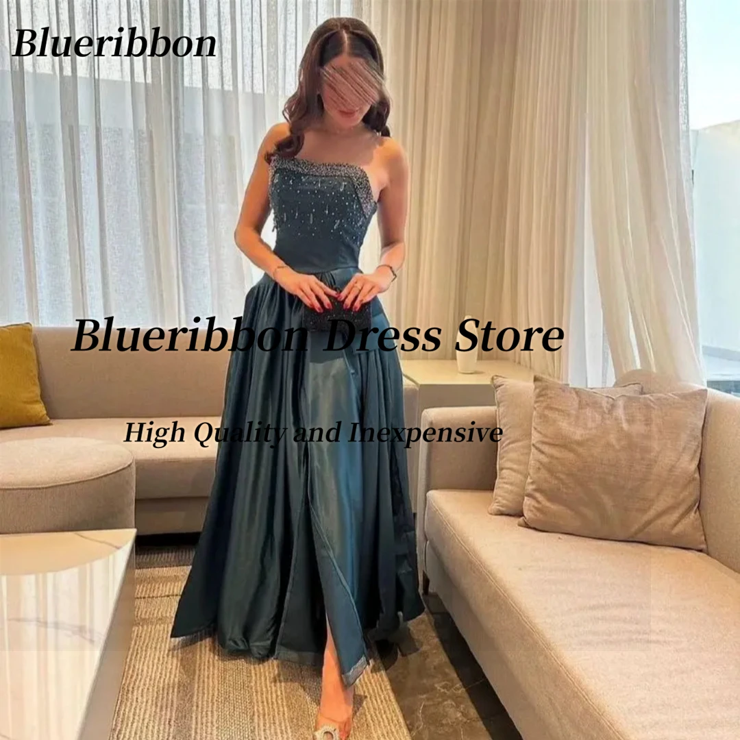 Blueribbon Customized Handmade Beaded Strapless Prom Dresses Sexy Back Long Ruched Princess Dress for Special Evening Party Gown
Blueribbon Customized Handmade Beaded Strapless Prom Dresses Sexy Back Long Ruched Princess Dress for Special Evening Party Gown