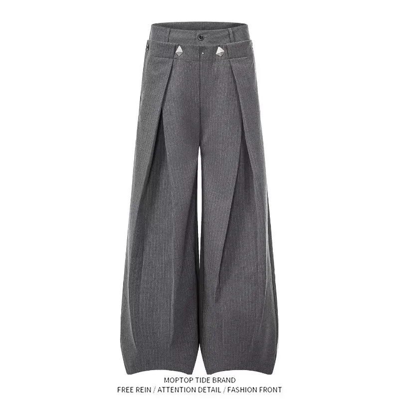 Mr. WH Vertical Stripe Folded Design Sensation Straight Drapey Men's Retro Loose Wide Leg Casual Pants Versatile Leisure Trou...
Mr. WH Vertical Stripe Folded Design Sensation Straight Drapey Men's Retro Loose Wide Leg Casual Pants Versatile Leisure Trou...