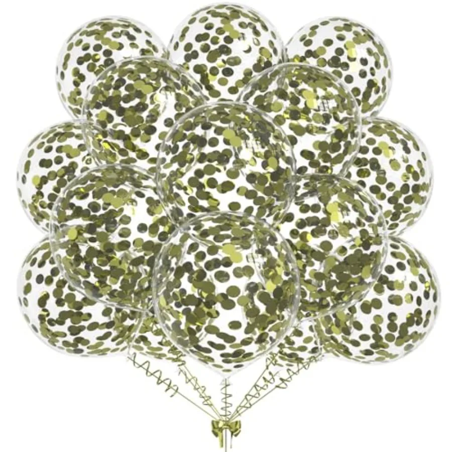 50pcs Foil Confetti Balloons, 12 inch Latex Balloon with Confetti Inside for Birthday Family Party Wedding Party Baby Shower De
50pcs Foil Confetti Balloons, 12 inch Latex Balloon with Confetti Inside for Birthday Family Party Wedding Party Baby Shower De