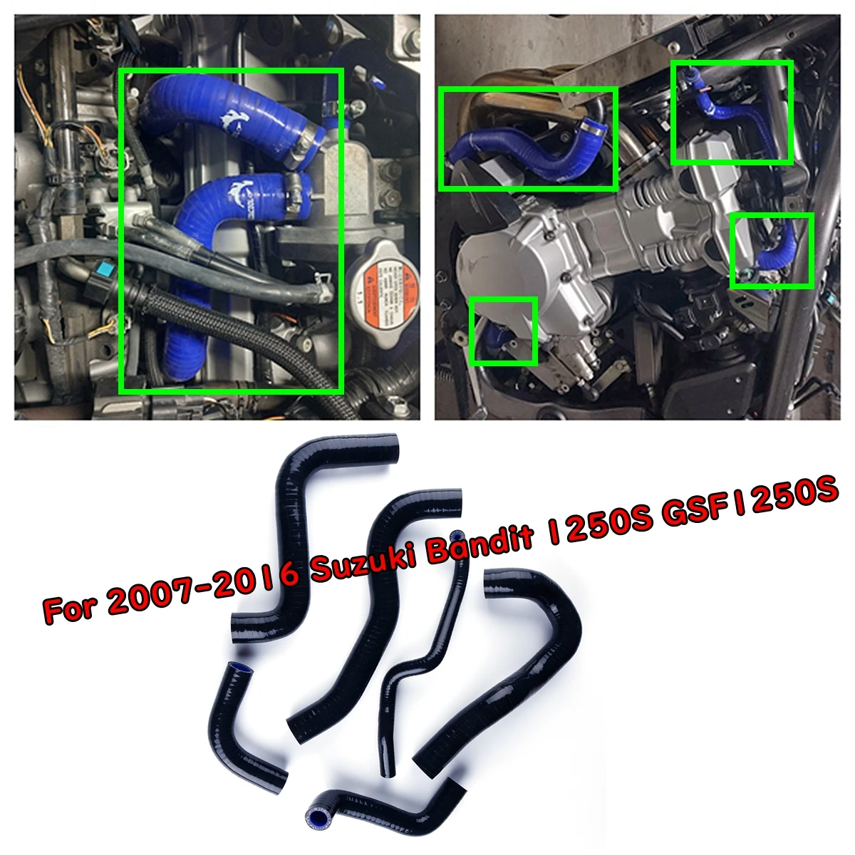 For 2007 2008 2009 2010 SUZUKI GSF 1250 BANDIT Motorcycle Silicone Radiator Coolant Hose Kit
For 2007 2008 2009 2010 SUZUKI GSF 1250 BANDIT Motorcycle Silicone Radiator Coolant Hose Kit