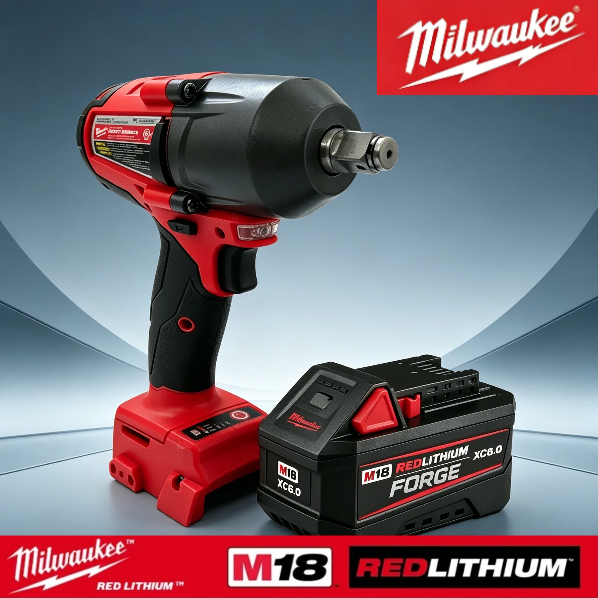 Original Milwaukee M18 FORGE XC6.0Ah 18V Brand New Premium Battery, Large Capacity for All Day Continuous Operation
Original Milwaukee M18 FORGE XC6.0Ah 18V Brand New Premium Battery, Large Capacity for All Day Continuous Operation