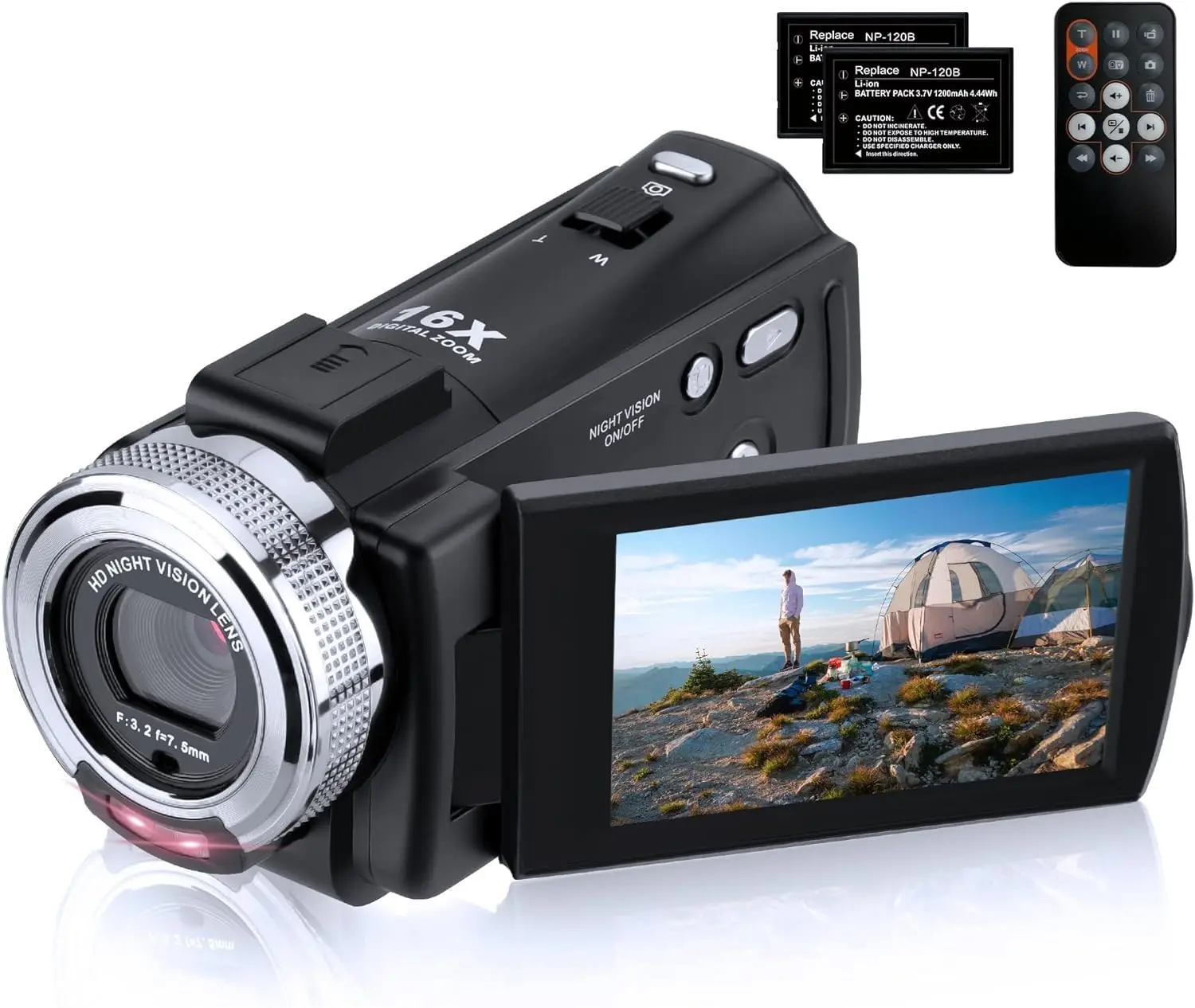 Full HD 1080P Video Camera with Night Vision, 3.0 Inch LCD & Zoom for YouTube Vlogging
Full HD 1080P Video Camera with Night Vision, 3.0 Inch LCD & Zoom for YouTube Vlogging