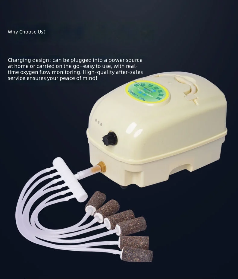Aerator Pump, 2-in-1 Rechargeable Oxygen Pump, High Power Fish Tank Aerator for Fishing, Fish Breeding, Aquarium Oxygen Supply
Aerator Pump, 2-in-1 Rechargeable Oxygen Pump, High Power Fish Tank Aerator for Fishing, Fish Breeding, Aquarium Oxygen Supply