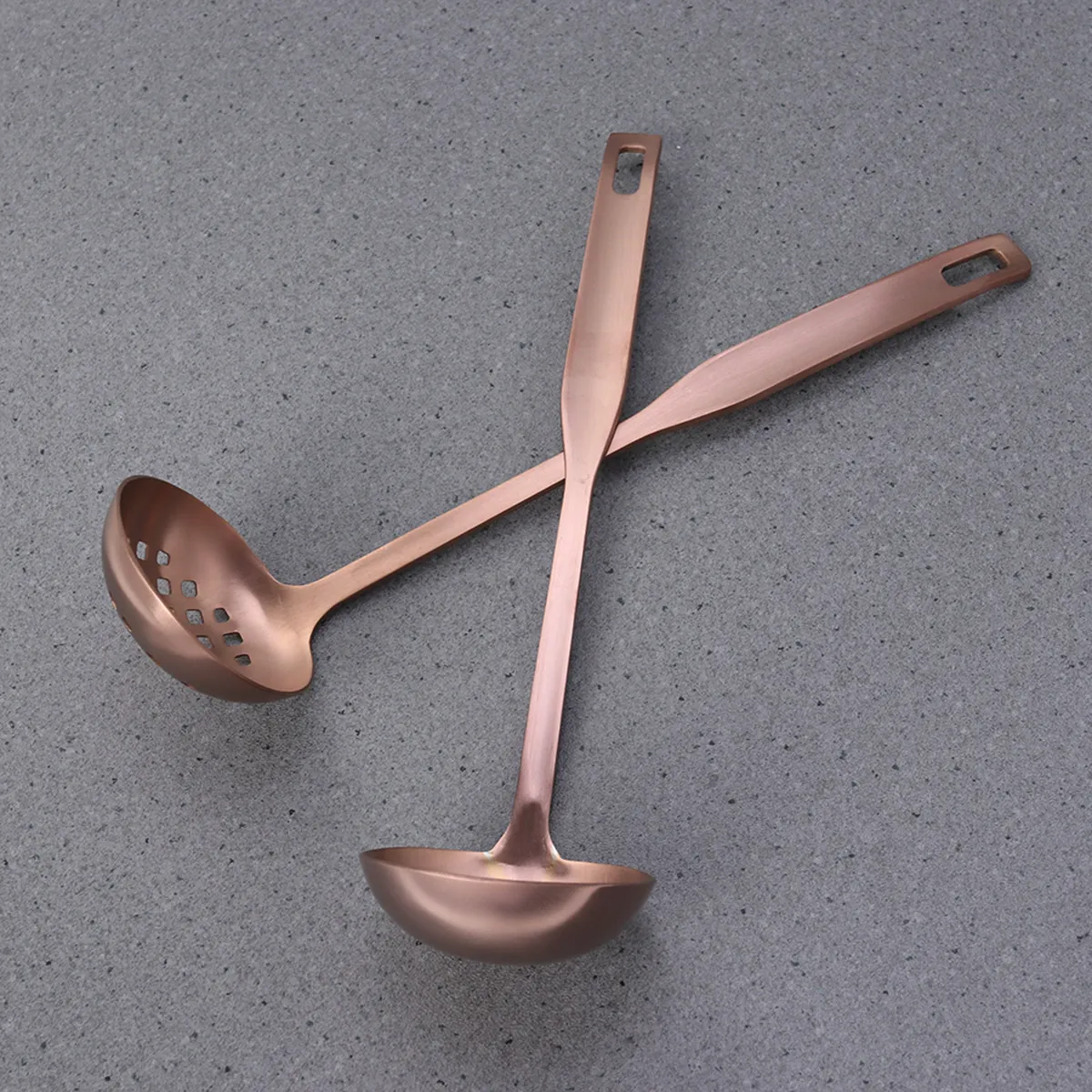 2Pcs Stainless Steel Cooking Utensil Set Rose Gold Nonstick Heat Resistant Kitchen Tools Colander Spoon Long Handle Easy Clean
2Pcs Stainless Steel Cooking Utensil Set Rose Gold Nonstick Heat Resistant Kitchen Tools Colander Spoon Long Handle Easy Clean
