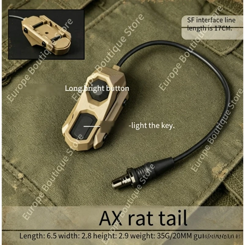 Dual/Triple Control Remote Switch For OGL PEQ-15 2.5mm SF Plug M600 M300 Flashlight 20mm Picatinny Rail Toy Accessory
Dual/Triple Control Remote Switch For OGL PEQ-15 2.5mm SF Plug M600 M300 Flashlight 20mm Picatinny Rail Toy Accessory