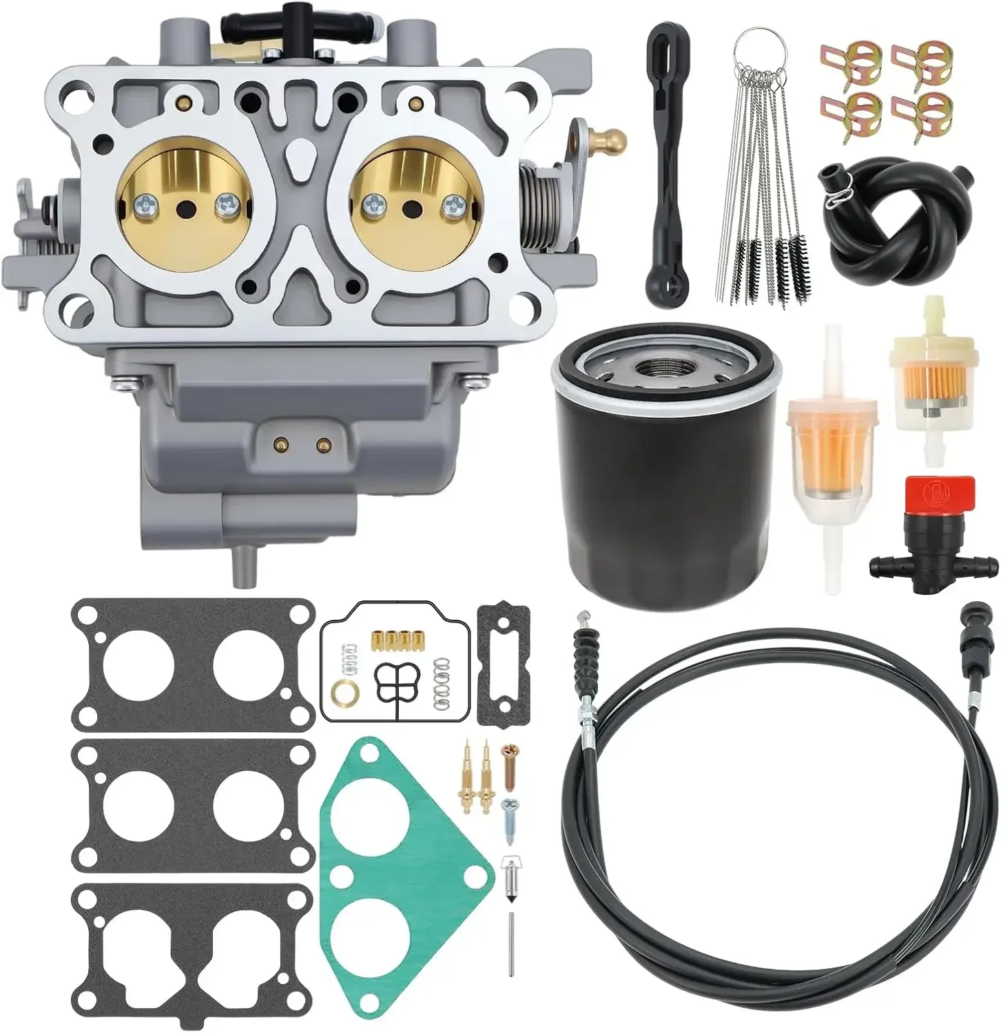 15003-2766 Carburetor with Repair Gasket Kit Compatible with Kawasaki Mule 3000 3010 3020 2001-2008 Carb Replaces 11060-2477 110
15003-2766 Carburetor with Repair Gasket Kit Compatible with Kawasaki Mule 3000 3010 3020 2001-2008 Carb Replaces 11060-2477 110