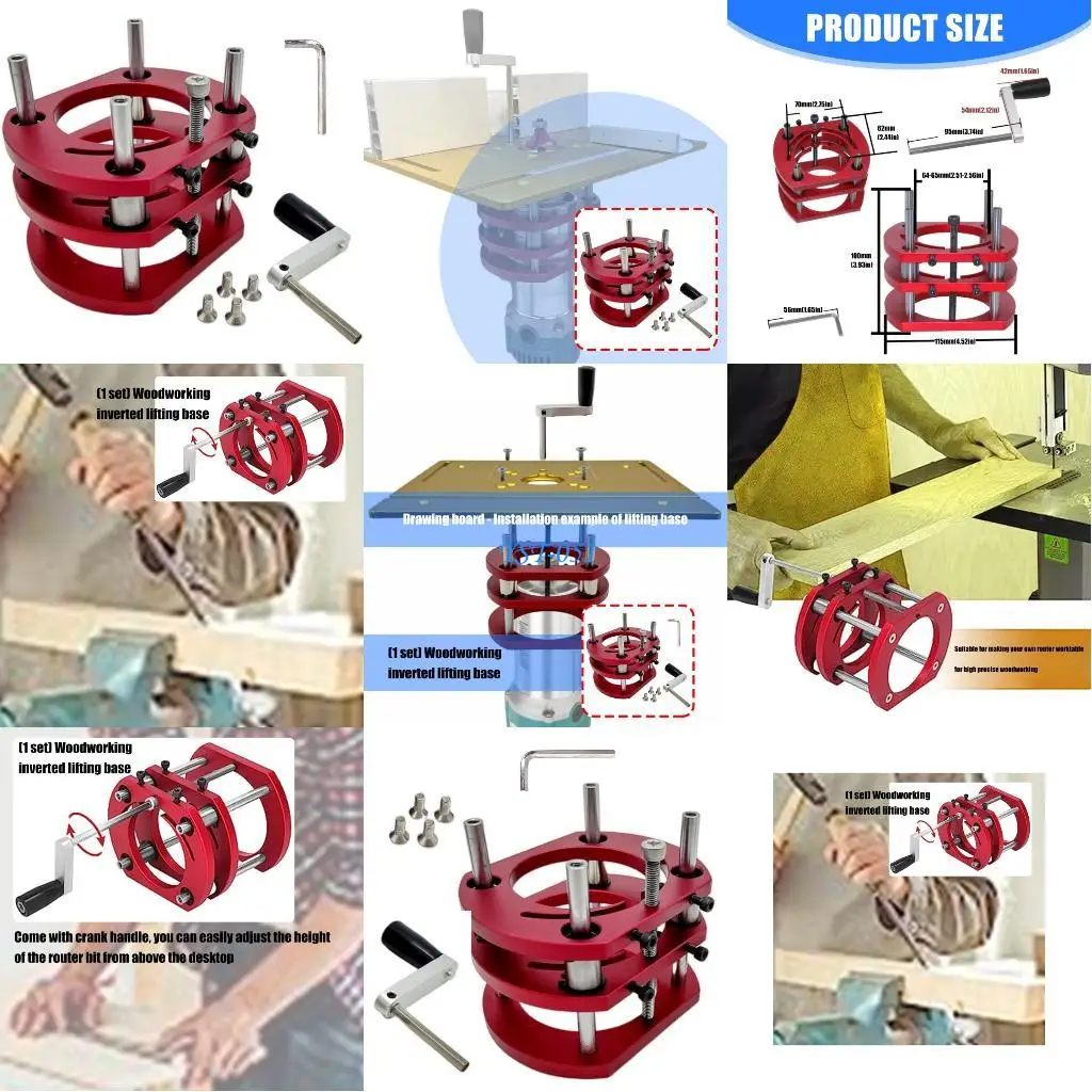 E15A Compact Router Base Corrosion Resistant Aluminum Body Secure Clamping Mechanism
E15A Compact Router Base Corrosion Resistant Aluminum Body Secure Clamping Mechanism