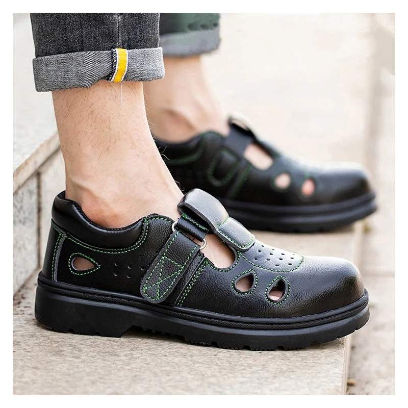 big size men's casual breathable steel toe caps work safety shoes summer genuine leather security shoe worker safe boots protect
big size men's casual breathable steel toe caps work safety shoes summer genuine leather security shoe worker safe boots protect