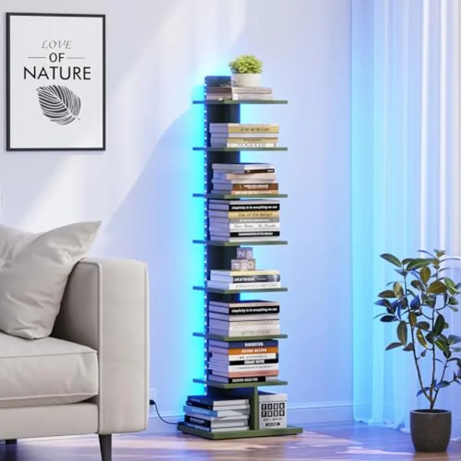 Узкий книжный шкаф с LED-подсветкой, стеллаж для книг с подсветкой, угловой напольный стеллаж для небольших помещений, для гостиной, офиса, кабинета, прихожей BS
Узкий книжный шкаф с LED-подсветкой, стеллаж для книг с подсветкой, угловой напольный стеллаж для небольших помещений, для гостиной, офиса, кабинета, прихожей BS