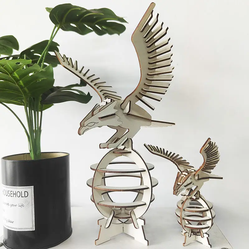 Wooden Assembled Eagle Big Roll Spread Wings Wooden Three-dimensional Handmade DIY Toy Ornaments Desktop Art Model Puzzle
Wooden Assembled Eagle Big Roll Spread Wings Wooden Three-dimensional Handmade DIY Toy Ornaments Desktop Art Model Puzzle