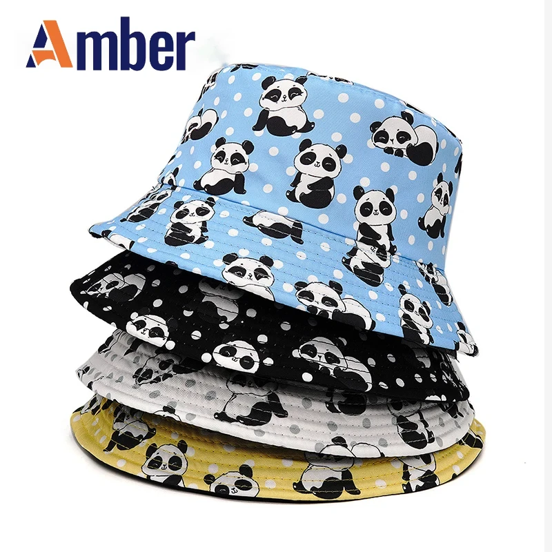 Amber Children Bucket Hat Cartoon Panda Fisherman Hats Boys Girls Kids Panada Cap Double Sides Printing Sunscreen Sunshade Caps
Amber Children Bucket Hat Cartoon Panda Fisherman Hats Boys Girls Kids Panada Cap Double Sides Printing Sunscreen Sunshade Caps
