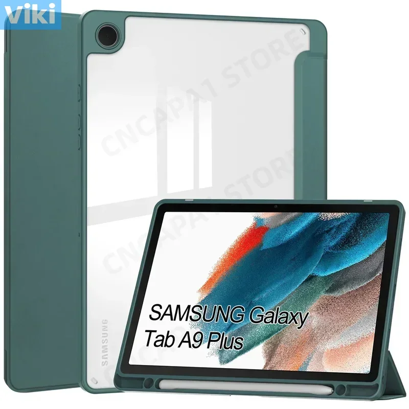 Auto Sleep/Wake For Funda Samsung Galaxy Tab A9 Plus Smart Case Pencil Holder Cover SM-X210 SM-X215 SM-X216B Acrylic Back Shell
Auto Sleep/Wake For Funda Samsung Galaxy Tab A9 Plus Smart Case Pencil Holder Cover SM-X210 SM-X215 SM-X216B Acrylic Back Shell
