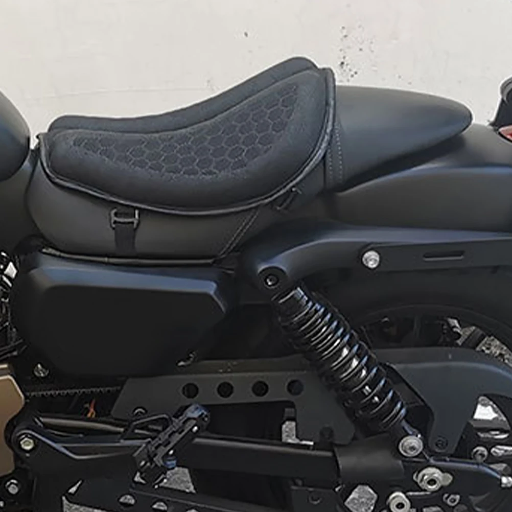 Motorcycle Seat Cushion Black Universal Reusable Padded Shockproof Durable Mesh Summer Cooling Pad Fits All Models
Motorcycle Seat Cushion Black Universal Reusable Padded Shockproof Durable Mesh Summer Cooling Pad Fits All Models