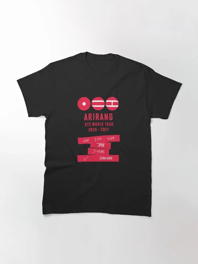ARIRANG 2026 We Are Back World Tour Футболка с коротким рукавом для фанатов, модная уличная одежда в стиле Y2K, топ с круглым вырезом, летняя мужская и женская футболка
ARIRANG 2026 We Are Back World Tour Футболка с коротким рукавом для фанатов, модная уличная одежда в стиле Y2K, топ с круглым вырезом, летняя мужская и женская футболка