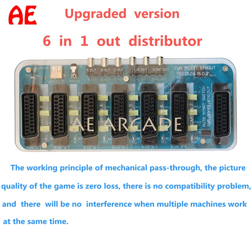 2022 обновленная версия 6 в 1 Автоматический коммутатор 6 Way SCART IN и 1 Way OUT SCART EU выход JP SCART
2022 обновленная версия 6 в 1 Автоматический коммутатор 6 Way SCART IN и 1 Way OUT SCART EU выход JP SCART