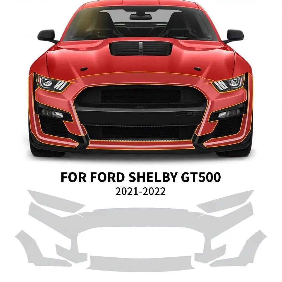 For Ford Shelby GT500 2021-2022 TPU Bumper Hood Scratch-Resistant Self-Healing Paint Protection Film Invisible Pre-cut PPF Kit
For Ford Shelby GT500 2021-2022 TPU Bumper Hood Scratch-Resistant Self-Healing Paint Protection Film Invisible Pre-cut PPF Kit