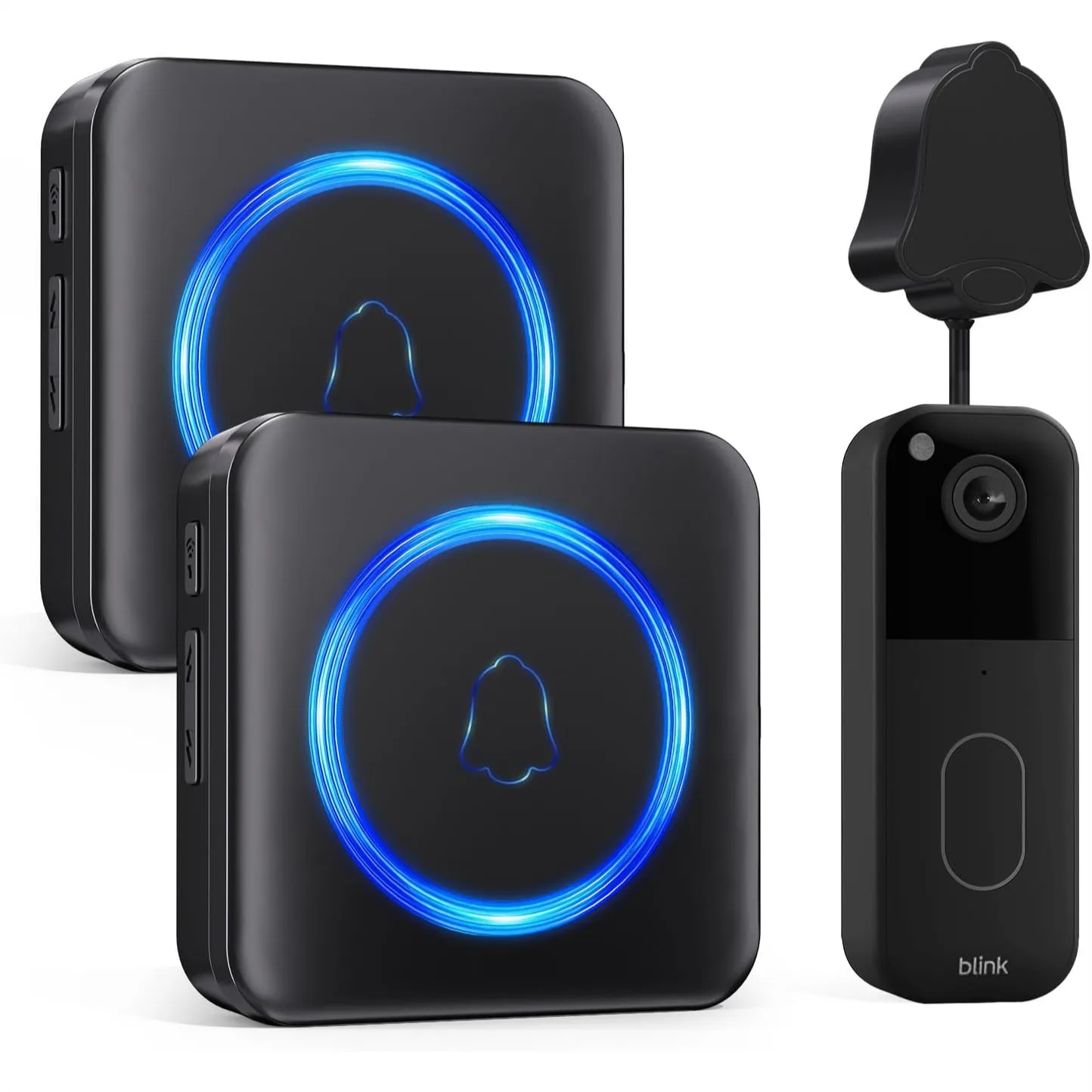 Wireless Doorbell Chime Compatible with Blink Video Doorbell 1st & 2nd Gen, Indoor Plug-in Receiver & Wired Transmitter Kit, 58
Wireless Doorbell Chime Compatible with Blink Video Doorbell 1st & 2nd Gen, Indoor Plug-in Receiver & Wired Transmitter Kit, 58