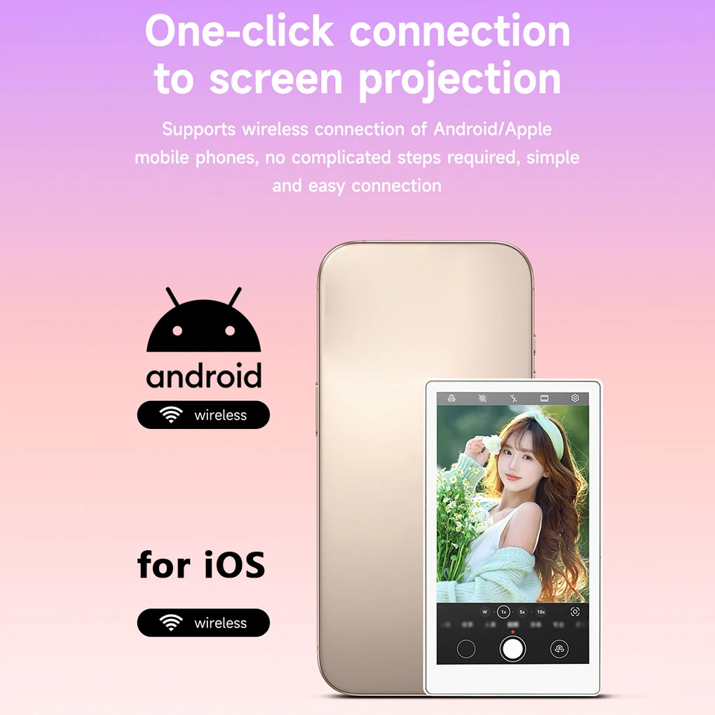 Беспроводной магнитный монитор для селфи, проектор экрана для смартфона, задняя камера, селфи, видеоблог, прямая трансляция для телефона iPhone, Android
Беспроводной магнитный монитор для селфи, проектор экрана для смартфона, задняя камера, селфи, видеоблог, прямая трансляция для телефона iPhone, Android