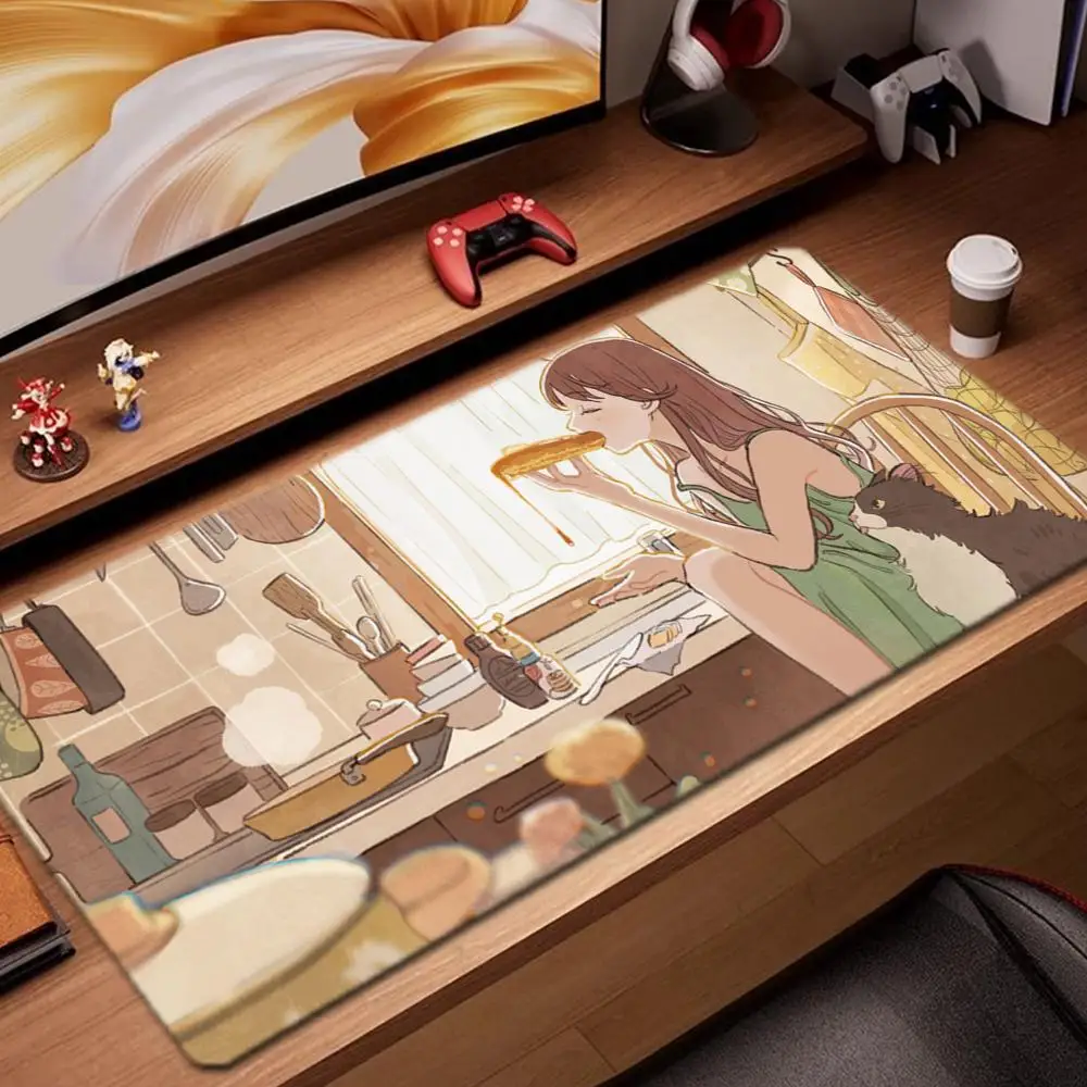 Anime style girl and cat Mouse Pad Game Accessories keyboard pad XXL large locking edge 900X400 mm table mat Gaming mousepad
Anime style girl and cat Mouse Pad Game Accessories keyboard pad XXL large locking edge 900X400 mm table mat Gaming mousepad