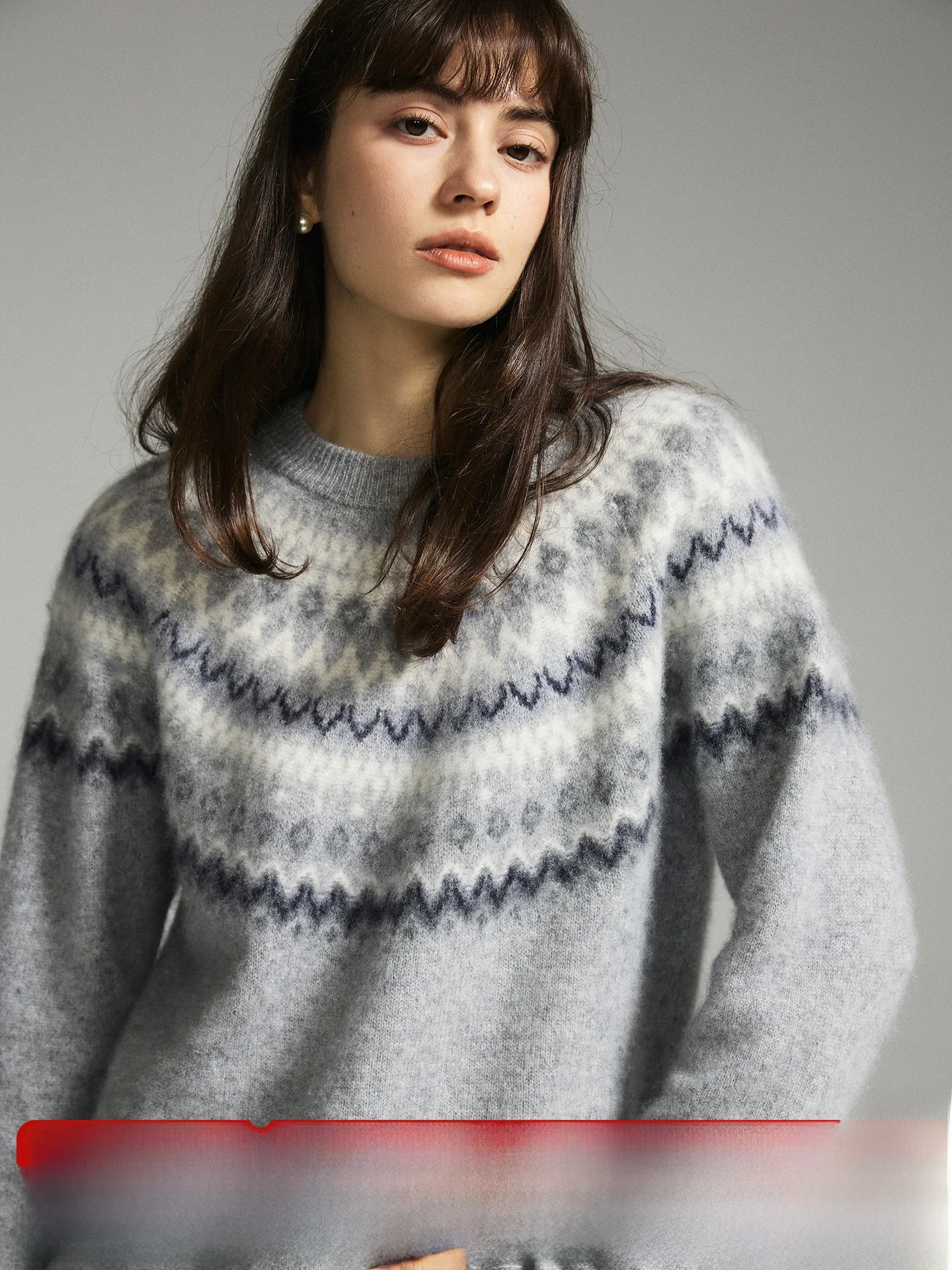 Loose Fit Knitted Sweater Women's round Ne Design Sensation Sauce Purple Ferris Wheel Sle Autumn Winter Top
Loose Fit Knitted Sweater Women's round Ne Design Sensation Sauce Purple Ferris Wheel Sle Autumn Winter Top