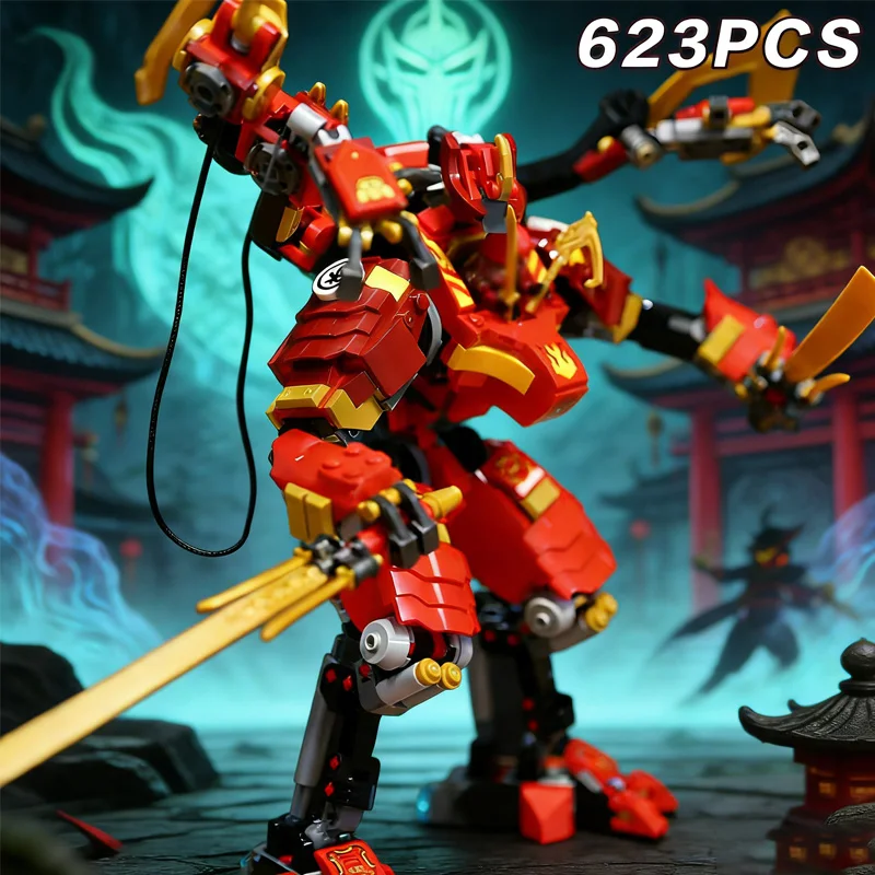 623 шт., серия ниндзя, красный двойной альпинист, лезвие, меховой робот, модель 71812, коллекция для друзей, вечерние рождественские украшения, подарки для взрослых
623 шт., серия ниндзя, красный двойной альпинист, лезвие, меховой робот, модель 71812, коллекция для друзей, вечерние рождественские украшения, подарки для взрослых