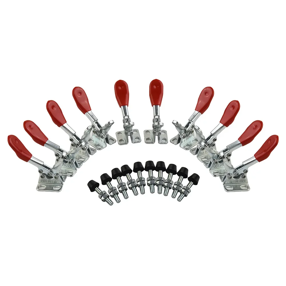 10 Pieces Of Red Toggle Clamp GH-201A Quick Clamp Horizontal Clamp Clamp Manual Heavy Tool Set Woodworking Pipe Clamp
10 Pieces Of Red Toggle Clamp GH-201A Quick Clamp Horizontal Clamp Clamp Manual Heavy Tool Set Woodworking Pipe Clamp
