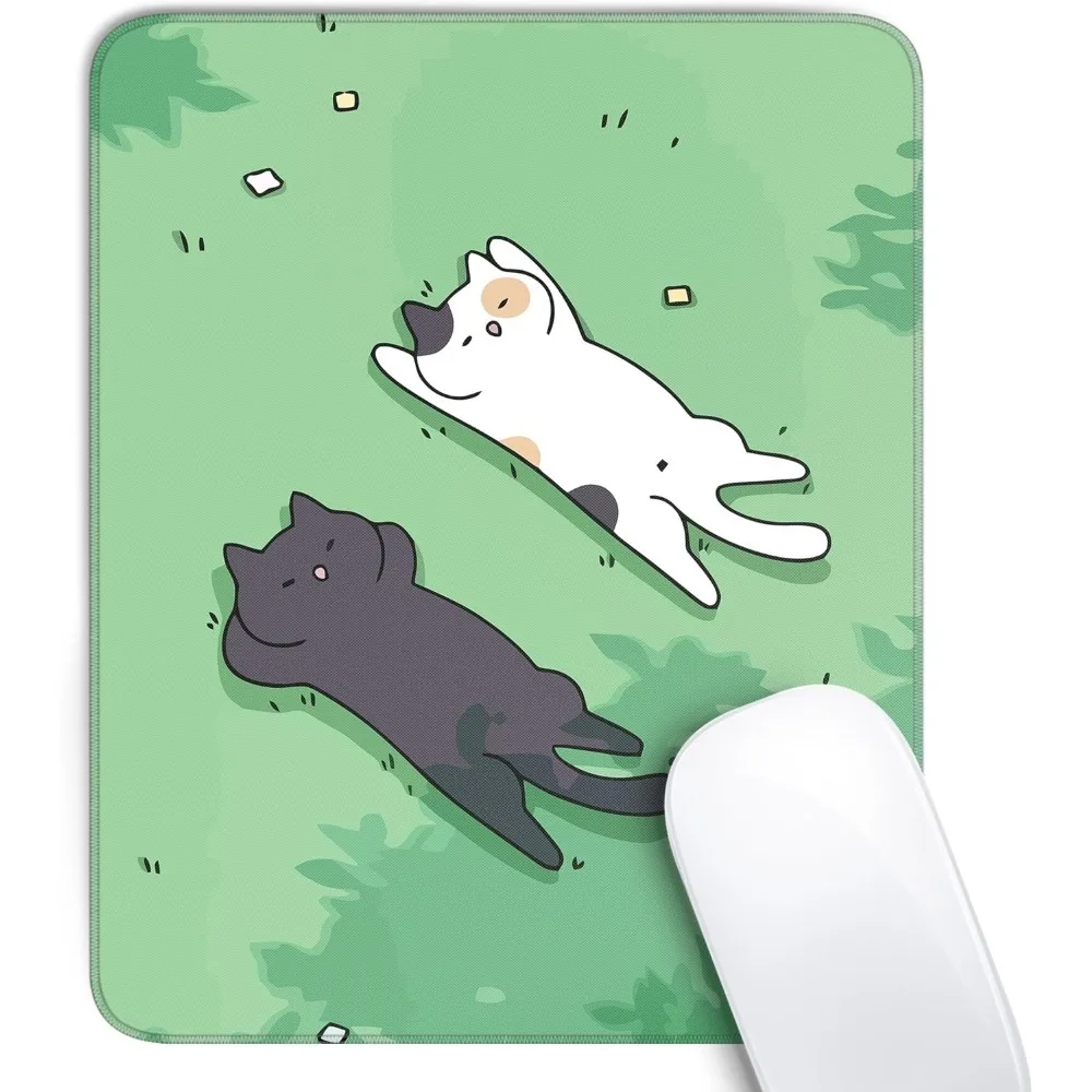 Cute Cat Square Mouse Pad Black and White Cats Mouse Pads for Wireless Mouse Desk Accessories 10"X8"Travel Mousepad with Non-Sli
Cute Cat Square Mouse Pad Black and White Cats Mouse Pads for Wireless Mouse Desk Accessories 10"X8"Travel Mousepad with Non-Sli