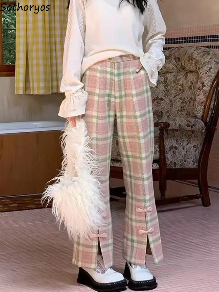 Casual Pants Women Sweet Retro Plaid Design Daily Creativity Chinese Style Autumn Empire Ladies All-match Fashion Trousers Loose
Casual Pants Women Sweet Retro Plaid Design Daily Creativity Chinese Style Autumn Empire Ladies All-match Fashion Trousers Loose