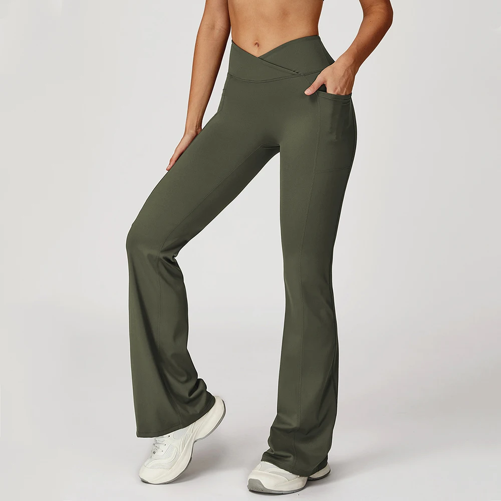 Workout Flare Leggings Trousers Cross Waist Yoga Pants Women High Waist Wide Leg Pants Women's Gym Fitness Sports Flared Pant
Workout Flare Leggings Trousers Cross Waist Yoga Pants Women High Waist Wide Leg Pants Women's Gym Fitness Sports Flared Pant