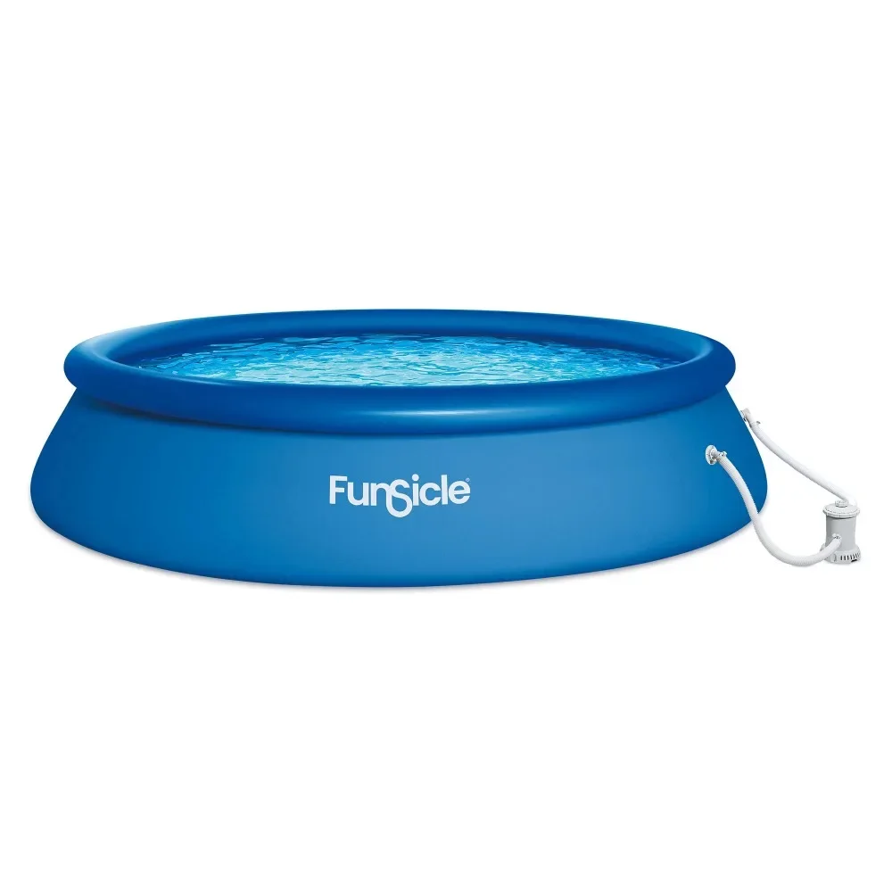Modern 15' x 36" QuickSet Inflatable Ring Top Outdoor Pool w/Pump, Outdoor Tubs
Modern 15' x 36" QuickSet Inflatable Ring Top Outdoor Pool w/Pump, Outdoor Tubs