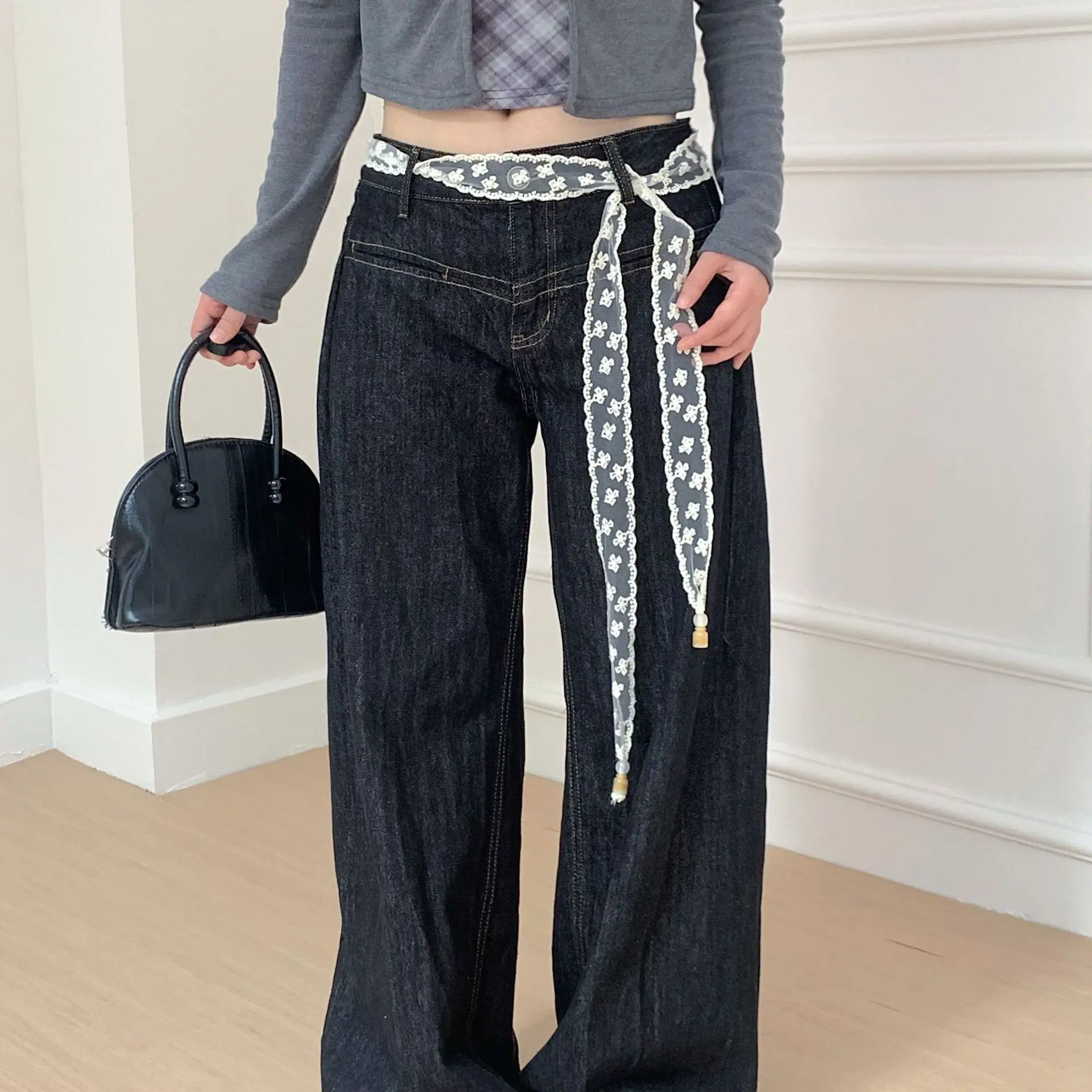 Women Lace Embroidered Skinny Scarf Belt with Wooden Bead Pendant Multi-use Waist Chain Hair Accessory Bag Handle Wrap for Gift
Women Lace Embroidered Skinny Scarf Belt with Wooden Bead Pendant Multi-use Waist Chain Hair Accessory Bag Handle Wrap for Gift