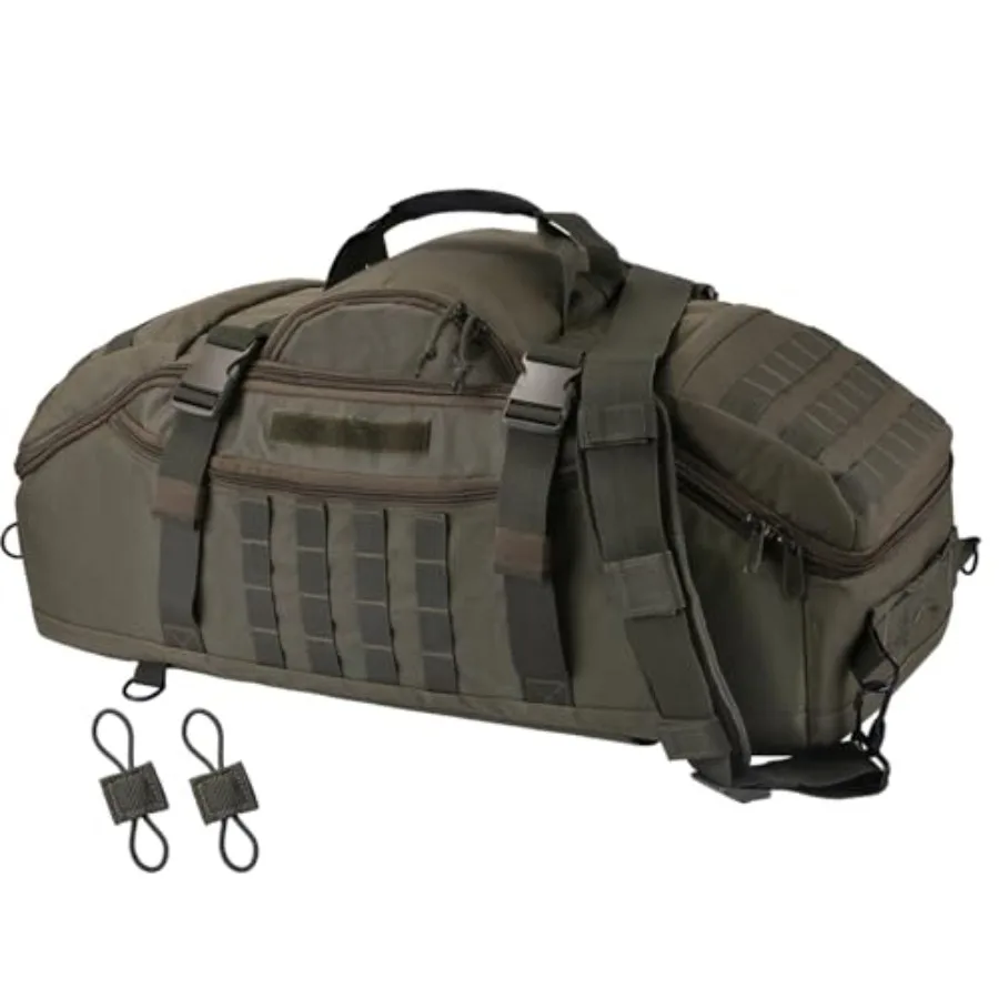 Large Travel Gym Duffle Bag with Tensile Strength Pom Buckle Military Tactical Backpack Army Pack for Outdoor Sport with Molle
Large Travel Gym Duffle Bag with Tensile Strength Pom Buckle Military Tactical Backpack Army Pack for Outdoor Sport with Molle