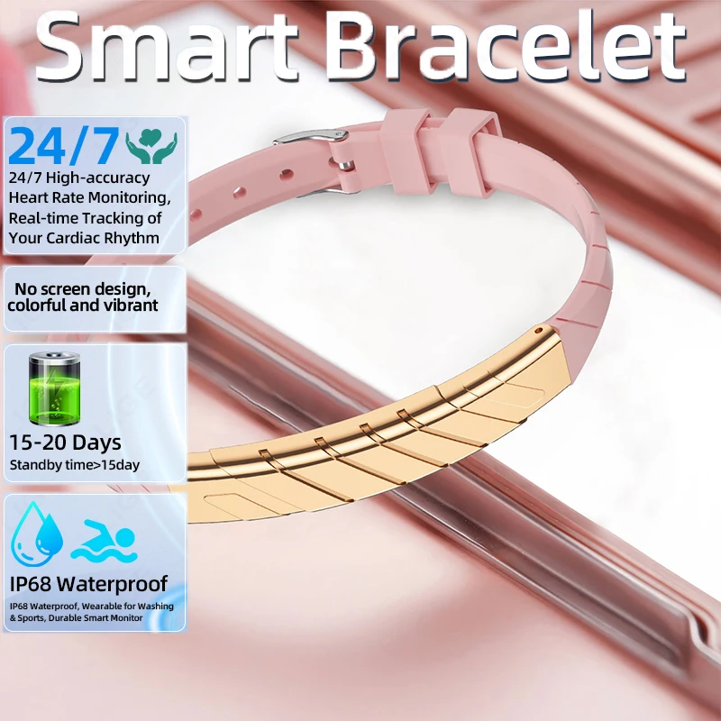 2026 No Screen Smart Watch Fashion Women Smart Bracelet Sport Mode Fitness Tracker Heart Rate Health Monitoring IP68 Waterproof
2026 No Screen Smart Watch Fashion Women Smart Bracelet Sport Mode Fitness Tracker Heart Rate Health Monitoring IP68 Waterproof