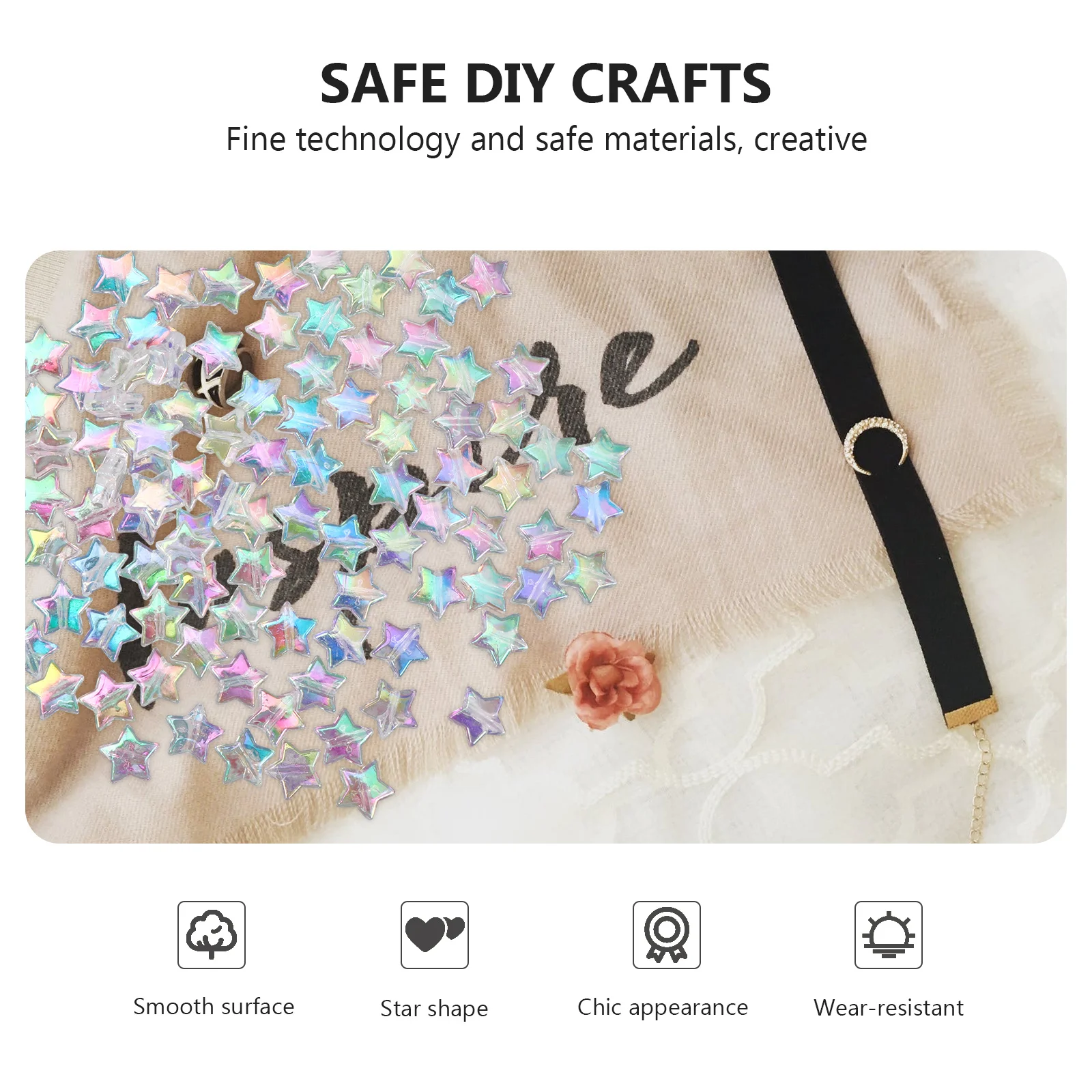 400Pcs Star Acrylic Beads Five Pointed Shape DIY Jewelry Making Loose Spacer Beads Craft Earring Bracelet Accessories
400Pcs Star Acrylic Beads Five Pointed Shape DIY Jewelry Making Loose Spacer Beads Craft Earring Bracelet Accessories