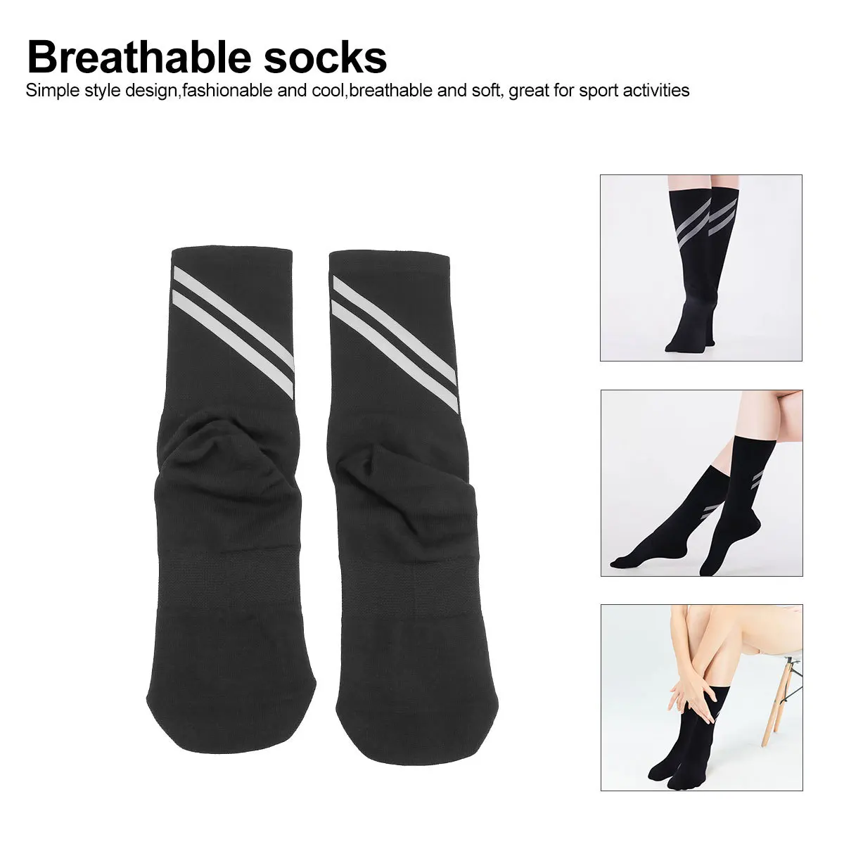 Гигроскопические спортивные носки для отдыха пота, светоотражающие велосипедные носки для мужчин и женщин, черные дышащие спортивные чулки для бега
Гигроскопические спортивные носки для отдыха пота, светоотражающие велосипедные носки для мужчин и женщин, черные дышащие спортивные чулки для бега