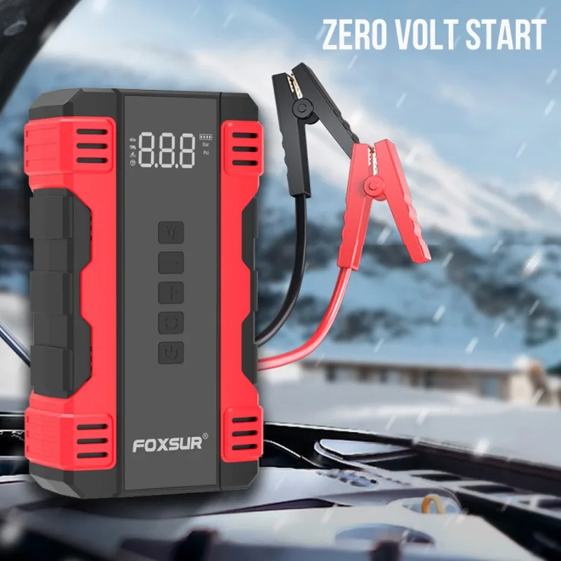 12V Portable Multi-Functional Car Jump Start Inflation All-in-One Machine Emergency Power Supply with Air Pump
12V Portable Multi-Functional Car Jump Start Inflation All-in-One Machine Emergency Power Supply with Air Pump