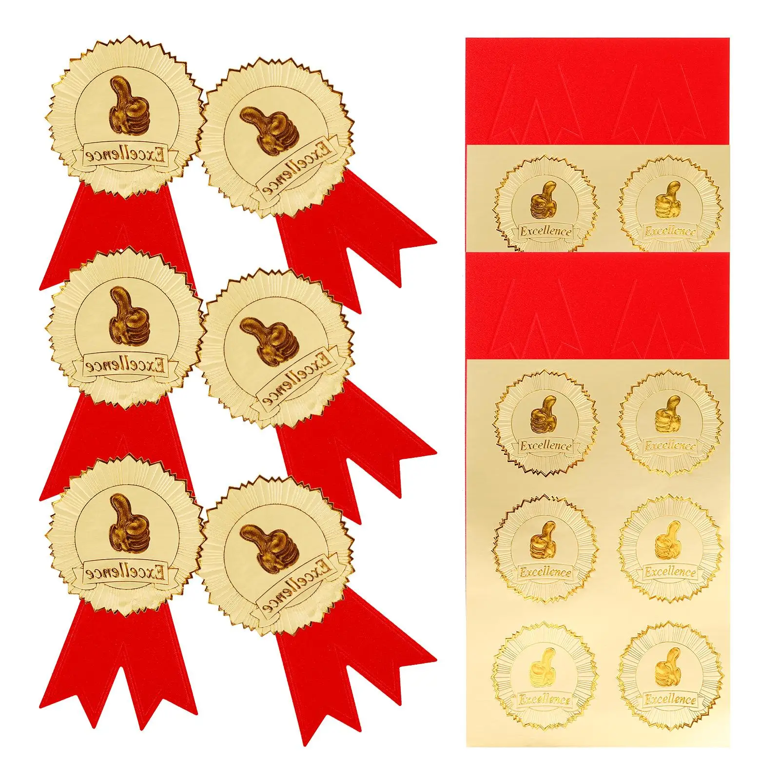36 Sets Certificate Accessories Sealing Stickers Red Blue Stickers Medals Diplomas Awards Sports Event Supplies
36 Sets Certificate Accessories Sealing Stickers Red Blue Stickers Medals Diplomas Awards Sports Event Supplies