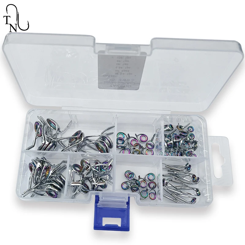 TN18-1 10Sets Casting Light Stainless Steel Ceramics Rings Rod Guides Repair Kit Set Fishing Mixed Size Replacement Accessories
TN18-1 10Sets Casting Light Stainless Steel Ceramics Rings Rod Guides Repair Kit Set Fishing Mixed Size Replacement Accessories