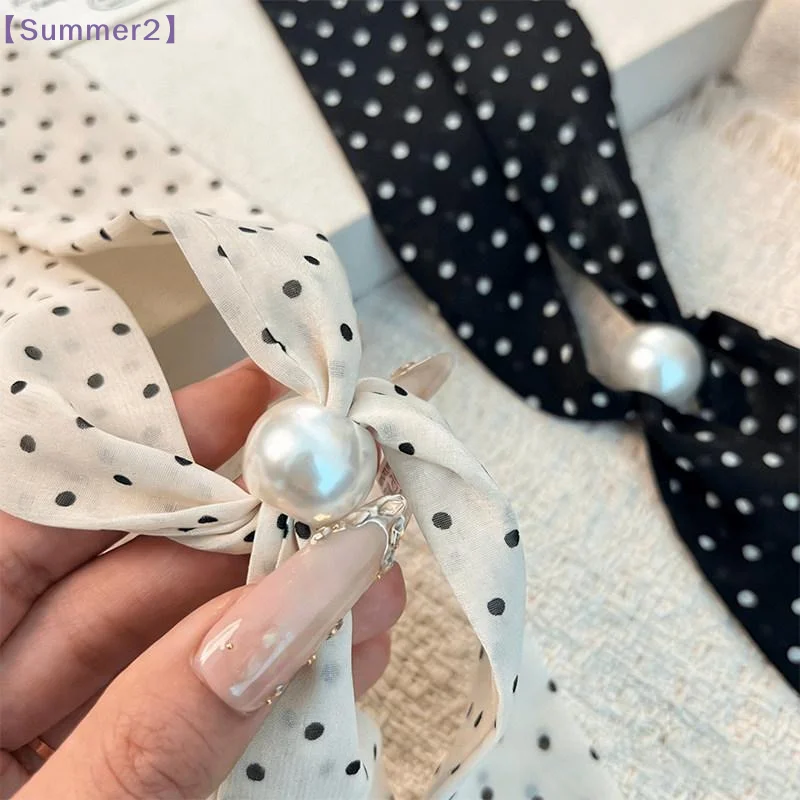 【Xia2】Polka Dot Scarf Clip With Adjustable Pearl Buckle Retro Choker Scarf For Women French Style Shirt Collar Accessory{S}
【Xia2】Polka Dot Scarf Clip With Adjustable Pearl Buckle Retro Choker Scarf For Women French Style Shirt Collar Accessory{S}