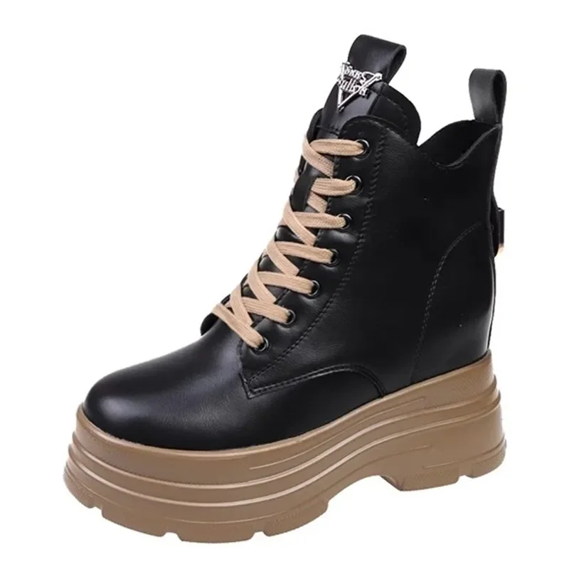 2025 Fashion Women Chunky High Heels Ankle Boots 8CM Leather Gothic Platform Shoes Woman Autumn Winter Black Punk Botas Mujer
2025 Fashion Women Chunky High Heels Ankle Boots 8CM Leather Gothic Platform Shoes Woman Autumn Winter Black Punk Botas Mujer