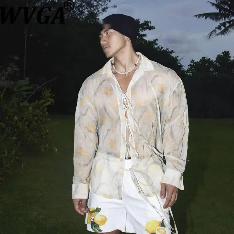WVGA Spring Autumn New Men Tide American Style Vacation Tie-Up Trendy Long Sleeve Shirt Niche Chic Casual Relaxed Top Ins W23859
WVGA Spring Autumn New Men Tide American Style Vacation Tie-Up Trendy Long Sleeve Shirt Niche Chic Casual Relaxed Top Ins W23859