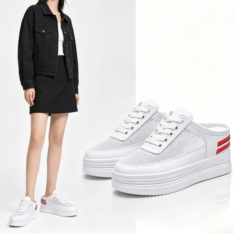 2026 New Slippers Women Summer Platform Cover Toe Flat Shoes Female Loafers Sneaker Slides Wedge Heels Mesh Breathable Slipper
2026 New Slippers Women Summer Platform Cover Toe Flat Shoes Female Loafers Sneaker Slides Wedge Heels Mesh Breathable Slipper
