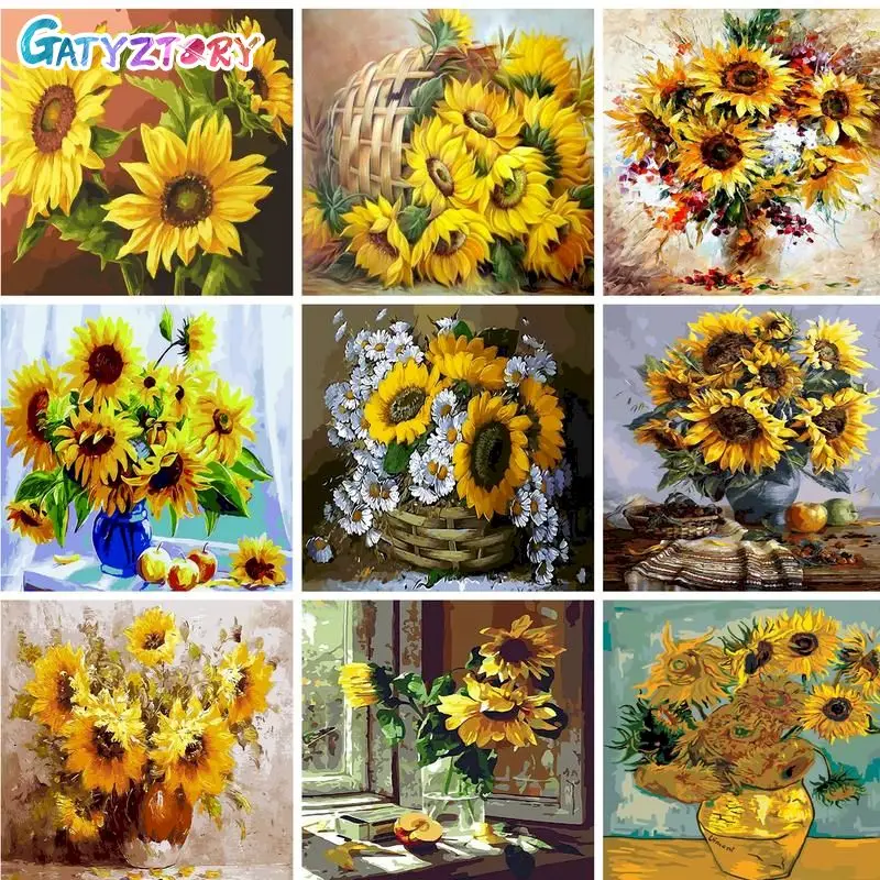 60x75cm Frame DIY Painting By Numbers Kits Sunflowers Modern Home Wall Art Picture Flowers Paint By Numbers
60x75cm Frame DIY Painting By Numbers Kits Sunflowers Modern Home Wall Art Picture Flowers Paint By Numbers