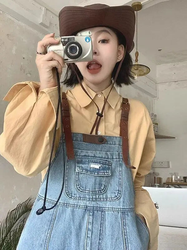 Slimming Denim Overalls for Women with Leather Bule Spring Autumn New Sle plus Size Faionable Reducing Age Sister
Slimming Denim Overalls for Women with Leather Bule Spring Autumn New Sle plus Size Faionable Reducing Age Sister
