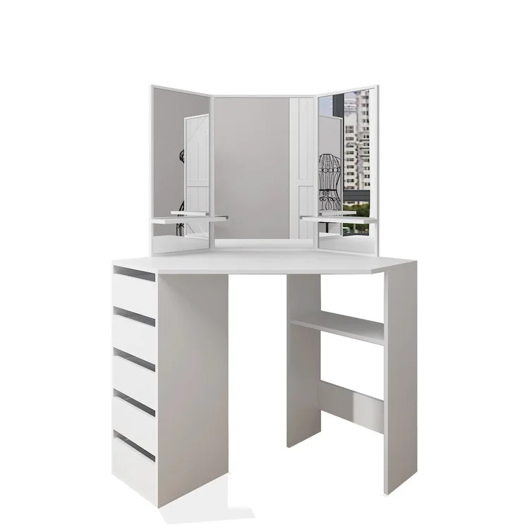 //Modern And Simple Multifunctional With Storage Tri-fold Mirror Dressing Table With Stool Bedroom Home Large Capacity Storage
//Modern And Simple Multifunctional With Storage Tri-fold Mirror Dressing Table With Stool Bedroom Home Large Capacity Storage