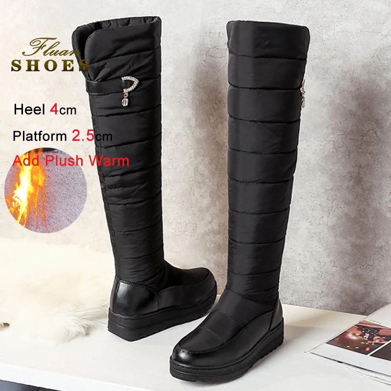 2025 New Winter Over The Knee Boots Women Thick Plush Cotton Shoes Long Boots Waterproof Non-slipping Thick Sole Warm Snow Boots
2025 New Winter Over The Knee Boots Women Thick Plush Cotton Shoes Long Boots Waterproof Non-slipping Thick Sole Warm Snow Boots